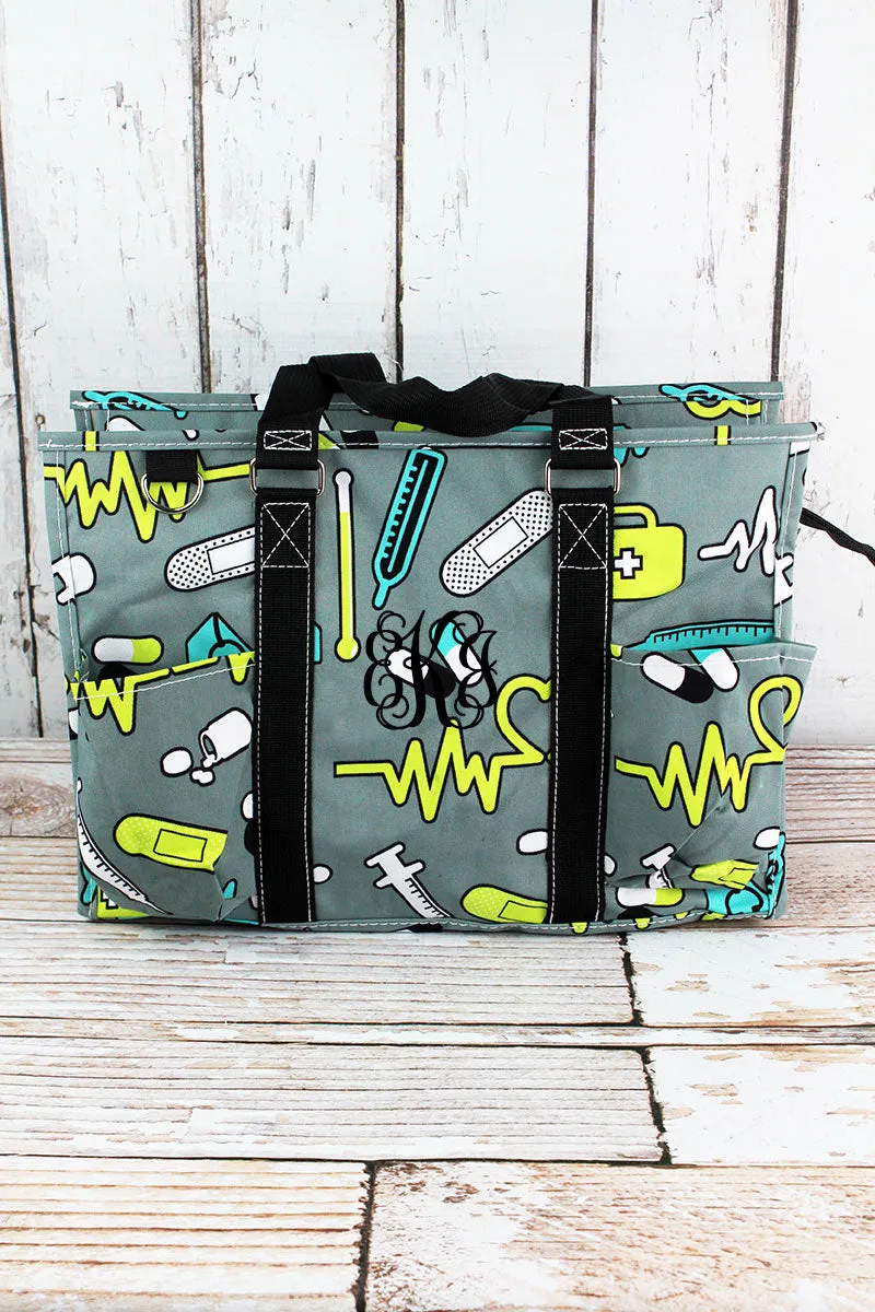Nurse Life Utility Tote with Black Trim