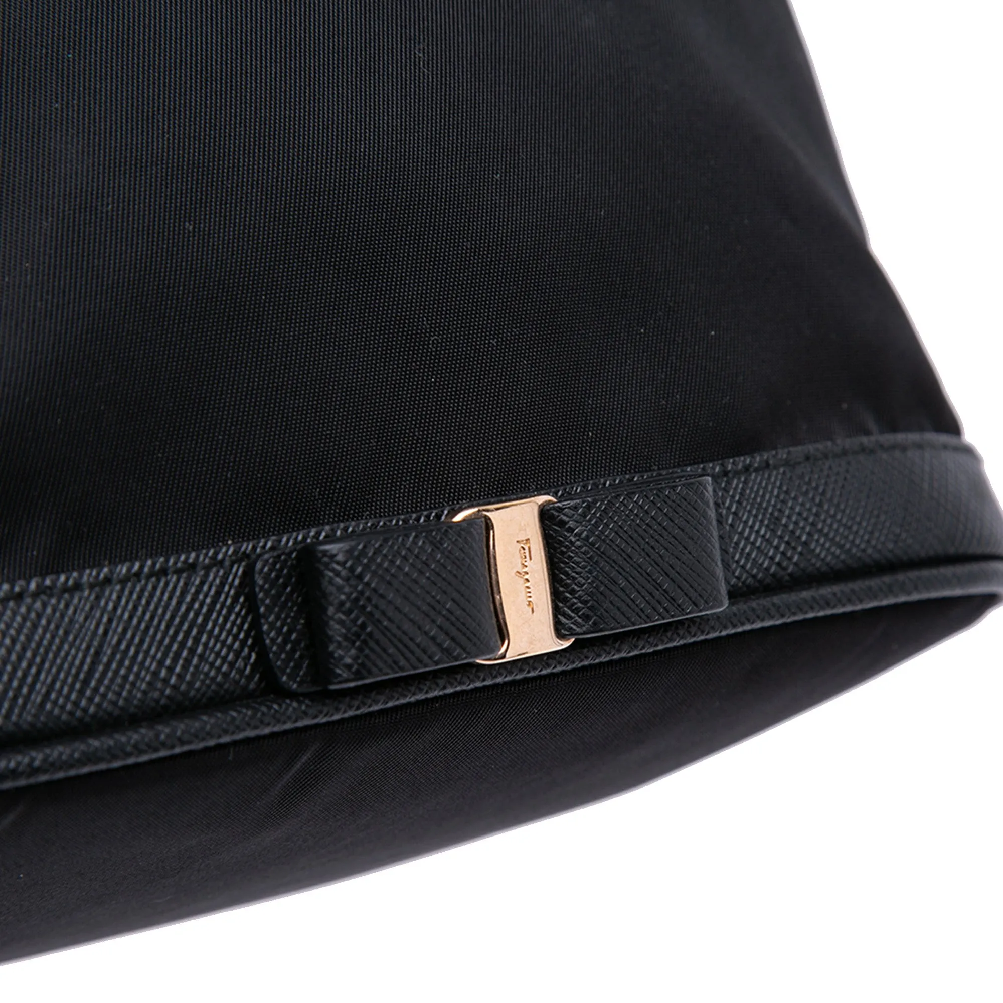 Nylon Vara Bow Shoulder Bag