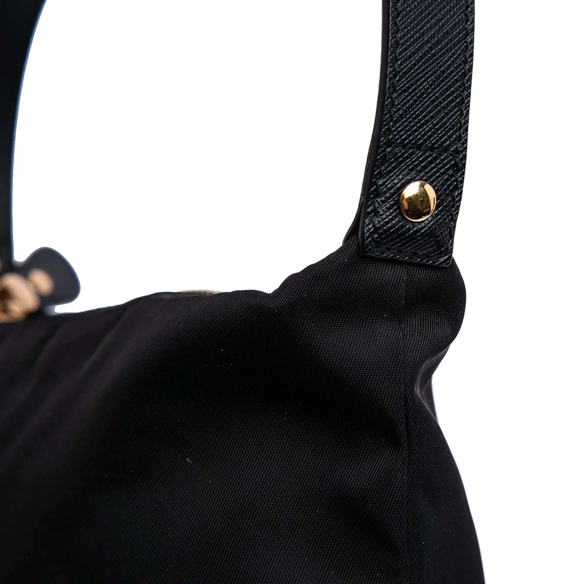 Nylon Vara Bow Shoulder Bag