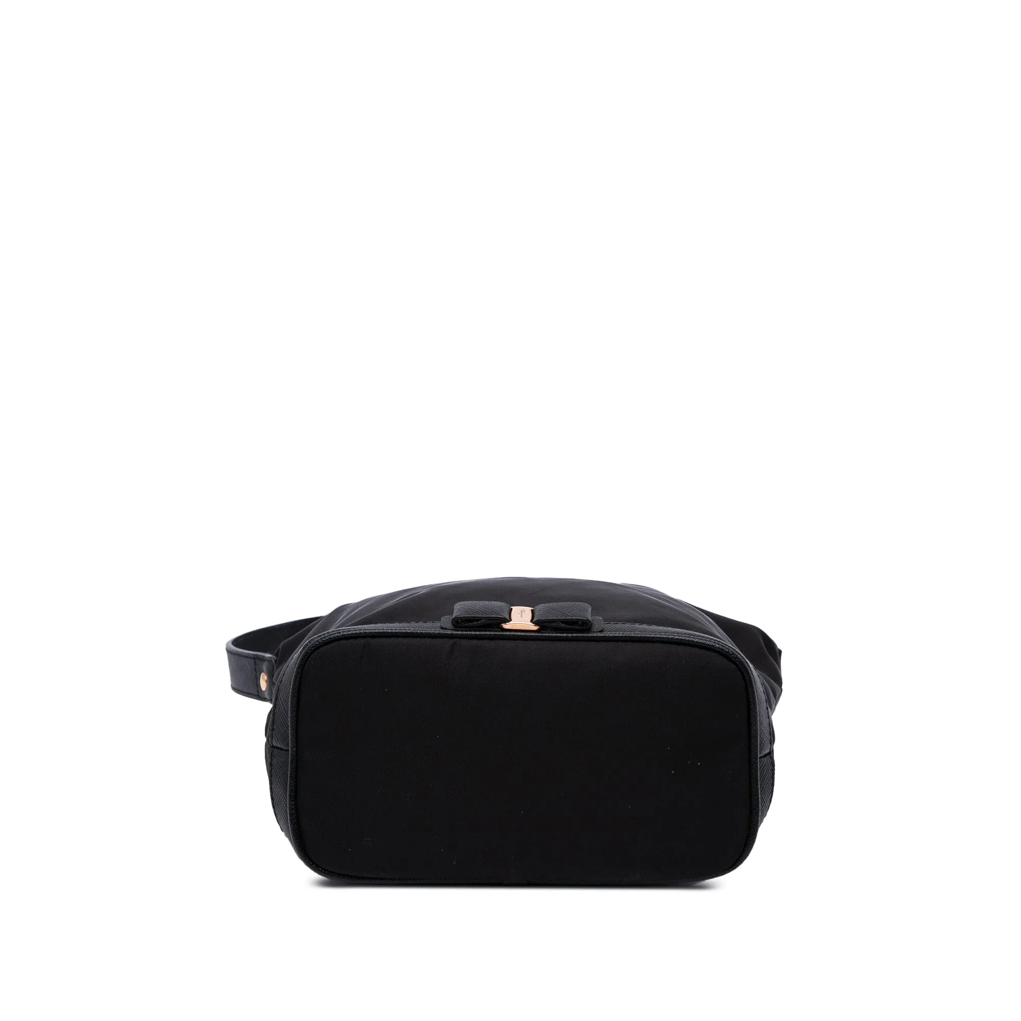 Nylon Vara Bow Shoulder Bag
