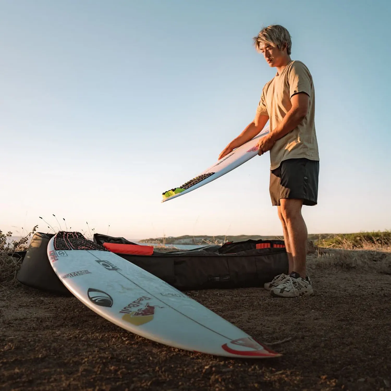 O&E APEX FISH/SHORTBOARD 3 BOARD TRAVEL COVER - BLACK