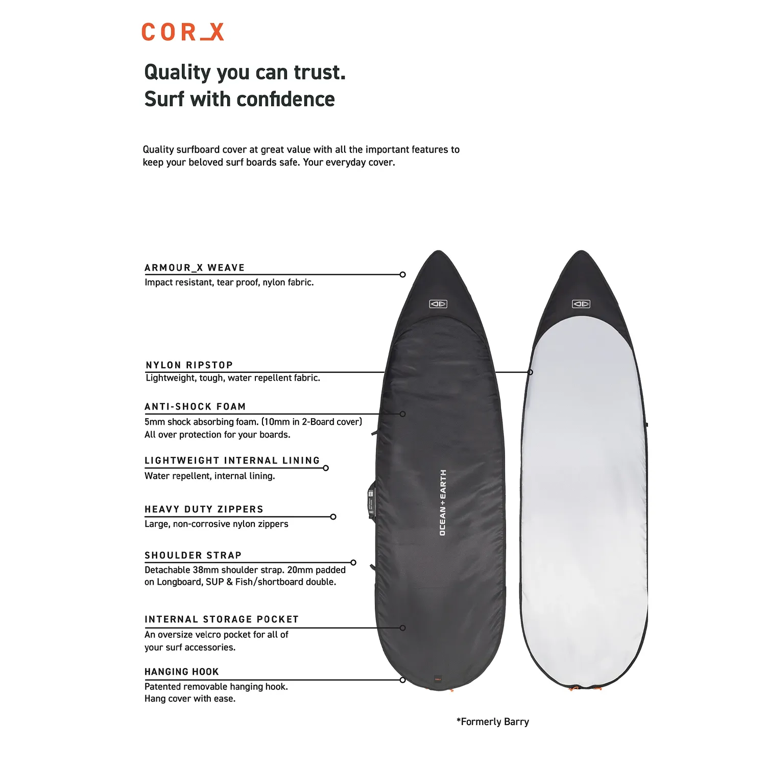 O&E COR_X FISH DAY COVER - BLACK
