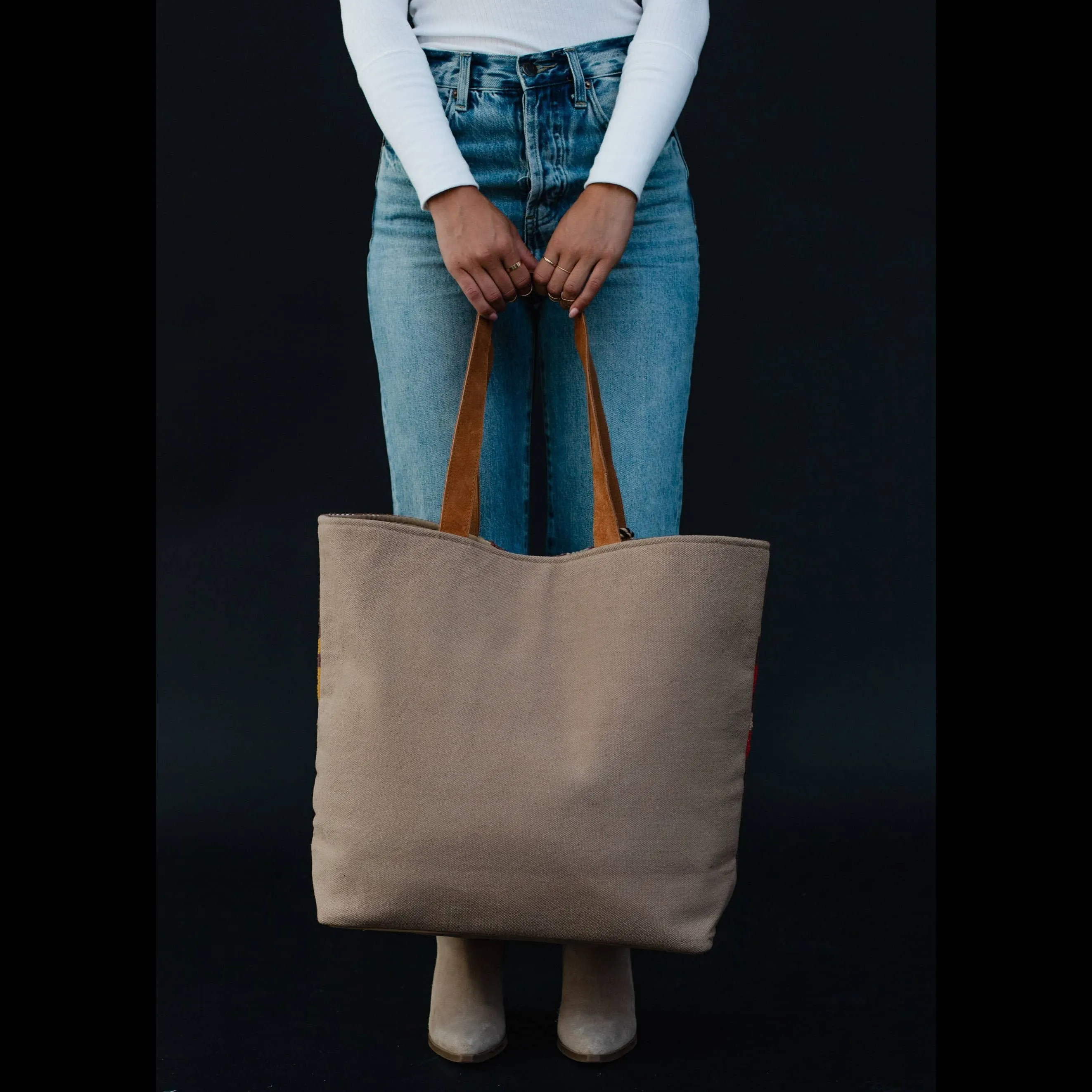 On the Go Multicolored Aztec Tote
