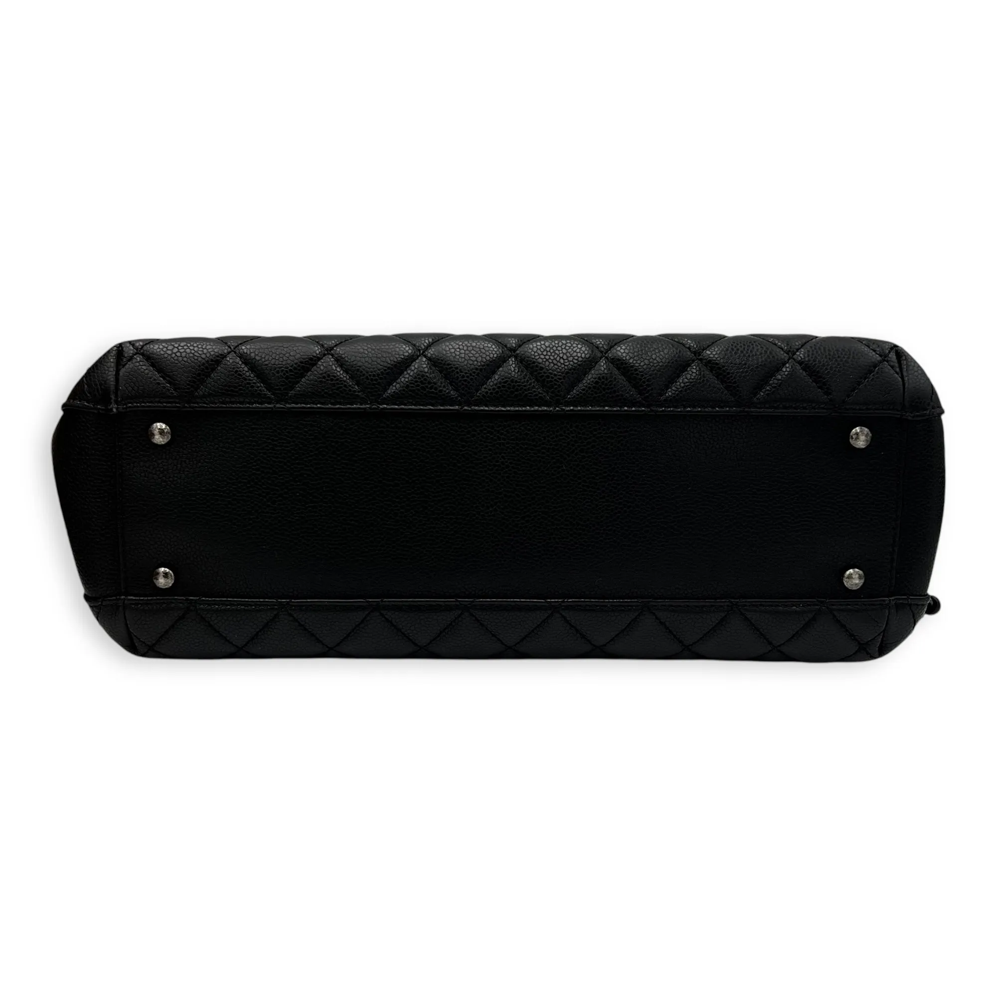 Others Black Tote Bag in Caviar Leather, Ruthenium hardware