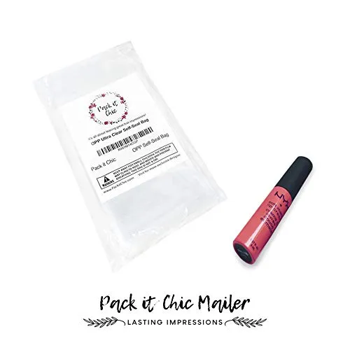 Pack It Chic - 6” X 9” (200/1000 Pack) Clear Resealable Polypropylene Bags - Fits 6X9 Prints, Photos, A7 A8 A9 Cards & Envelopes - Self Seal