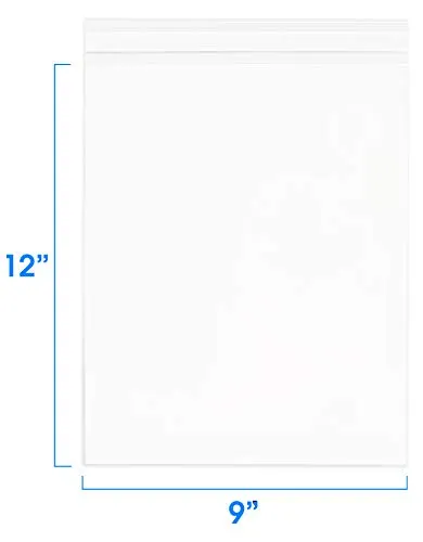 Pack It Chic - 9” X 12” (200/1000 Pack) Clear Resealable Polypropylene Bags - Fits A4, Letter Sized Documents, Marketing Materials - Self Seal