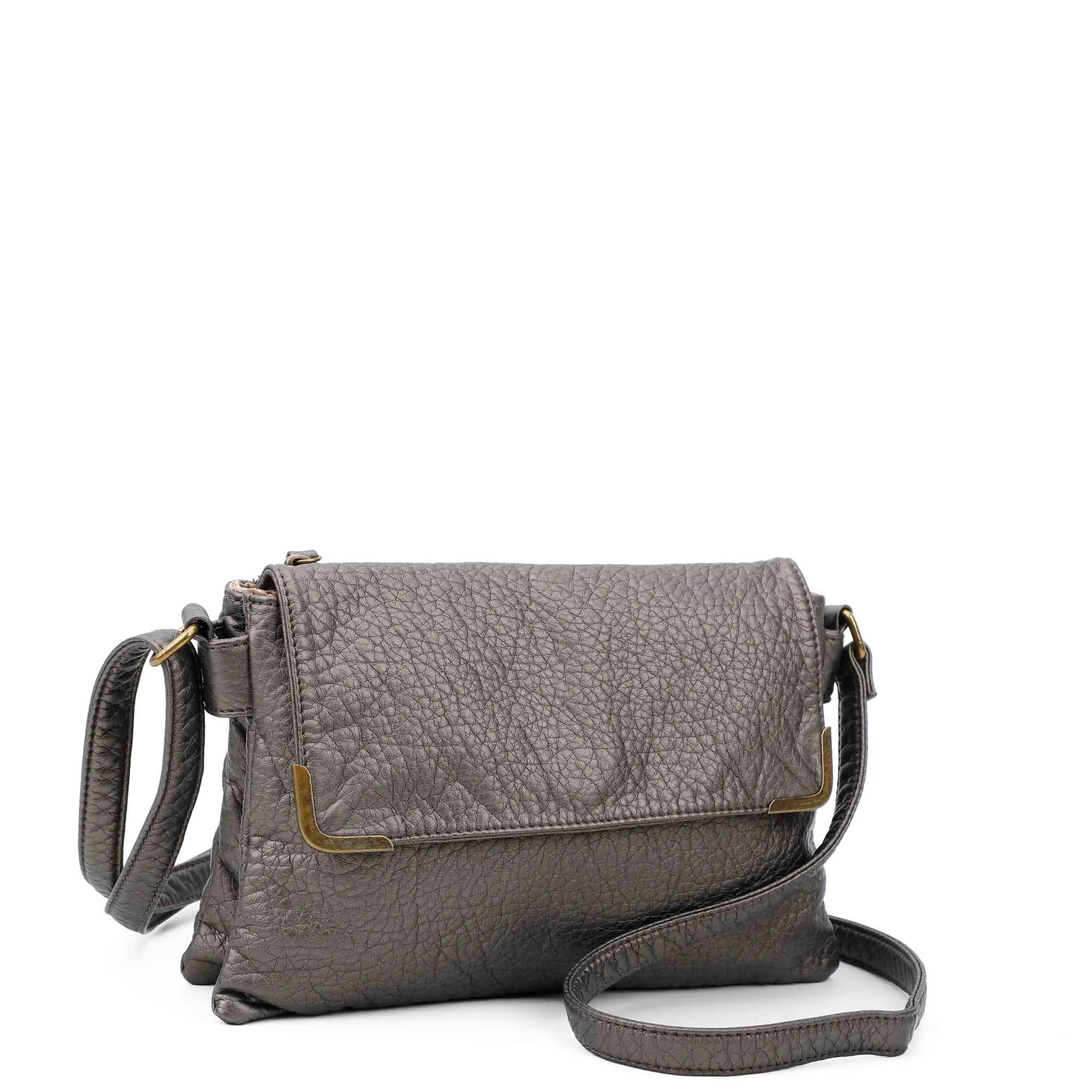 Paige Crossbody - Dark Silver