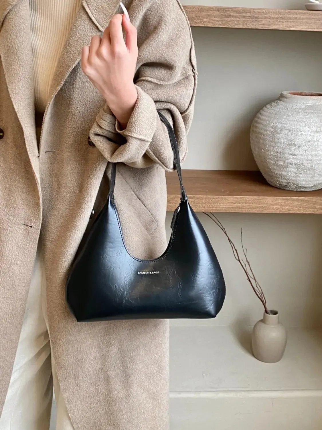 'Parker' Half Moon Shoulder Bag