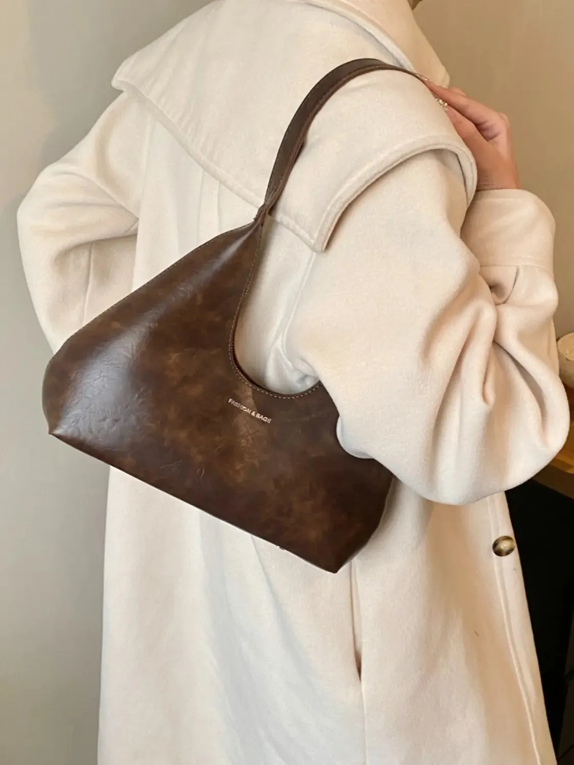 'Parker' Half Moon Shoulder Bag