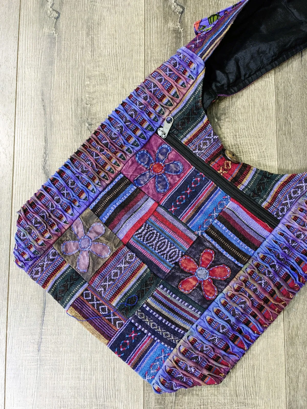 Patch & Embroidery Shoulder Bag