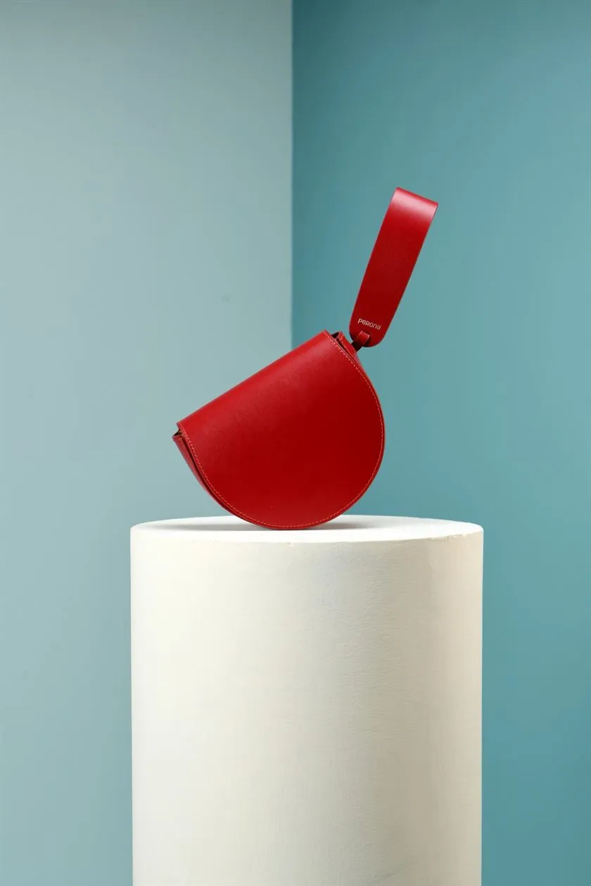 Perona   I   Lia I Women-Leather Bags& Accessories -Evening Bag-Pwb-Fv21-548-Red  AS7820