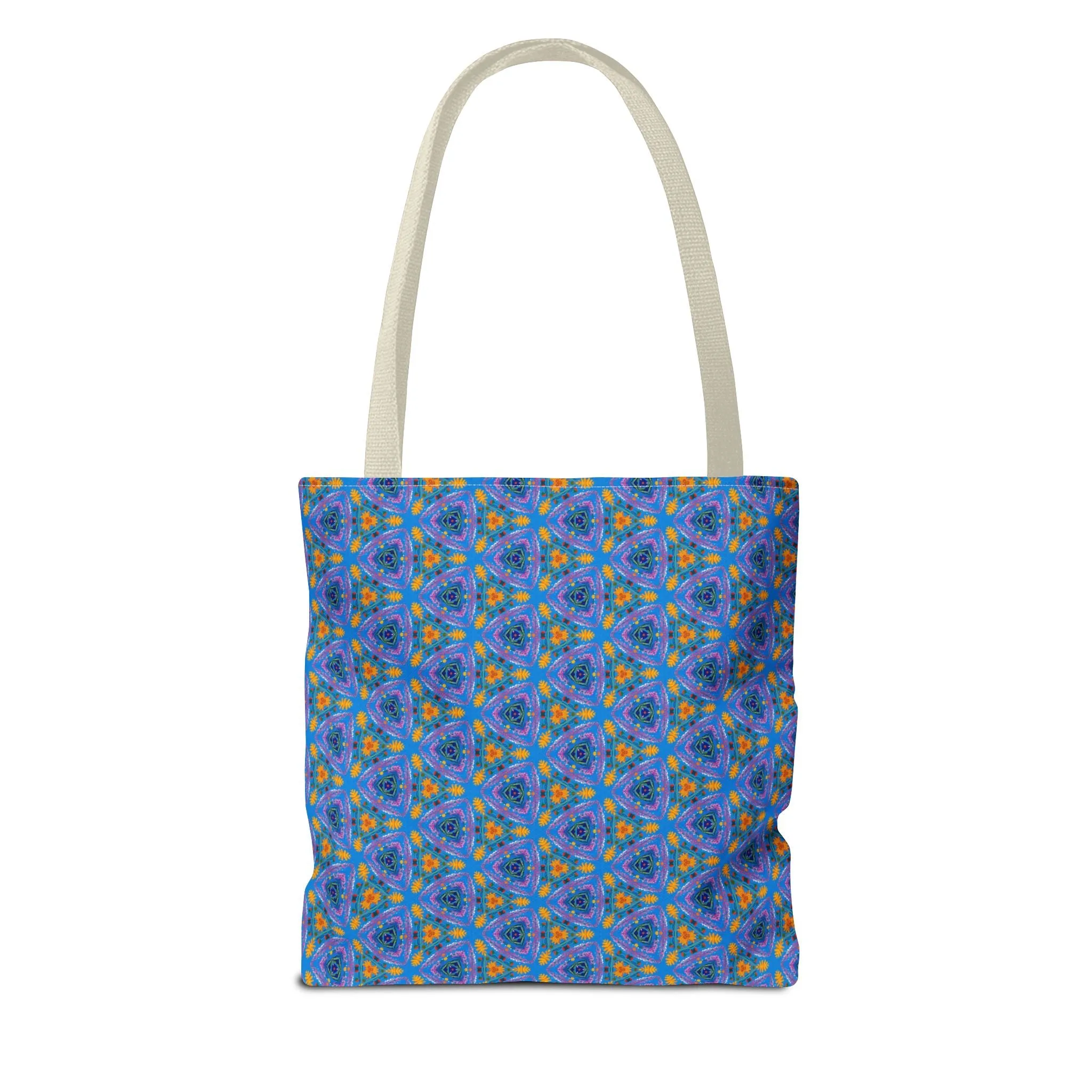 Petal Prism Adventure Tote Bag - Where Petals and Patterns Meet Adventure! Available in 3 sizes.
