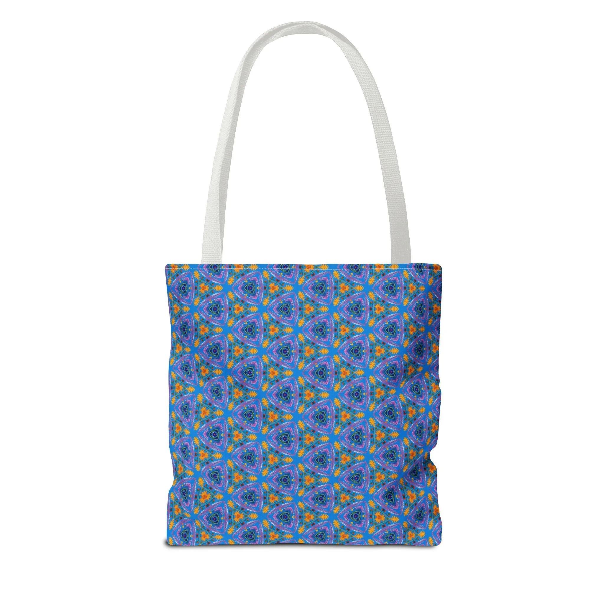 Petal Prism Adventure Tote Bag - Where Petals and Patterns Meet Adventure! Available in 3 sizes.