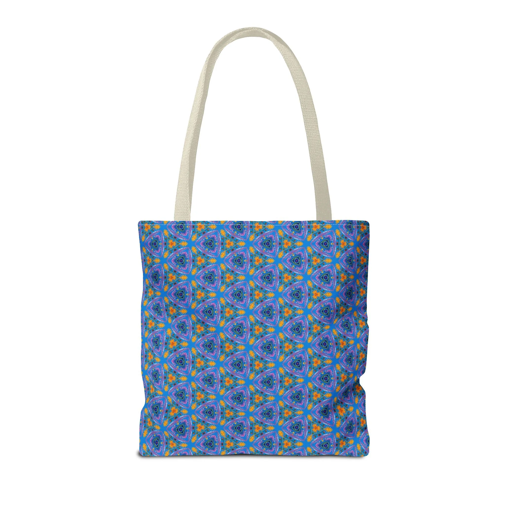 Petal Prism Adventure Tote Bag - Where Petals and Patterns Meet Adventure! Available in 3 sizes.