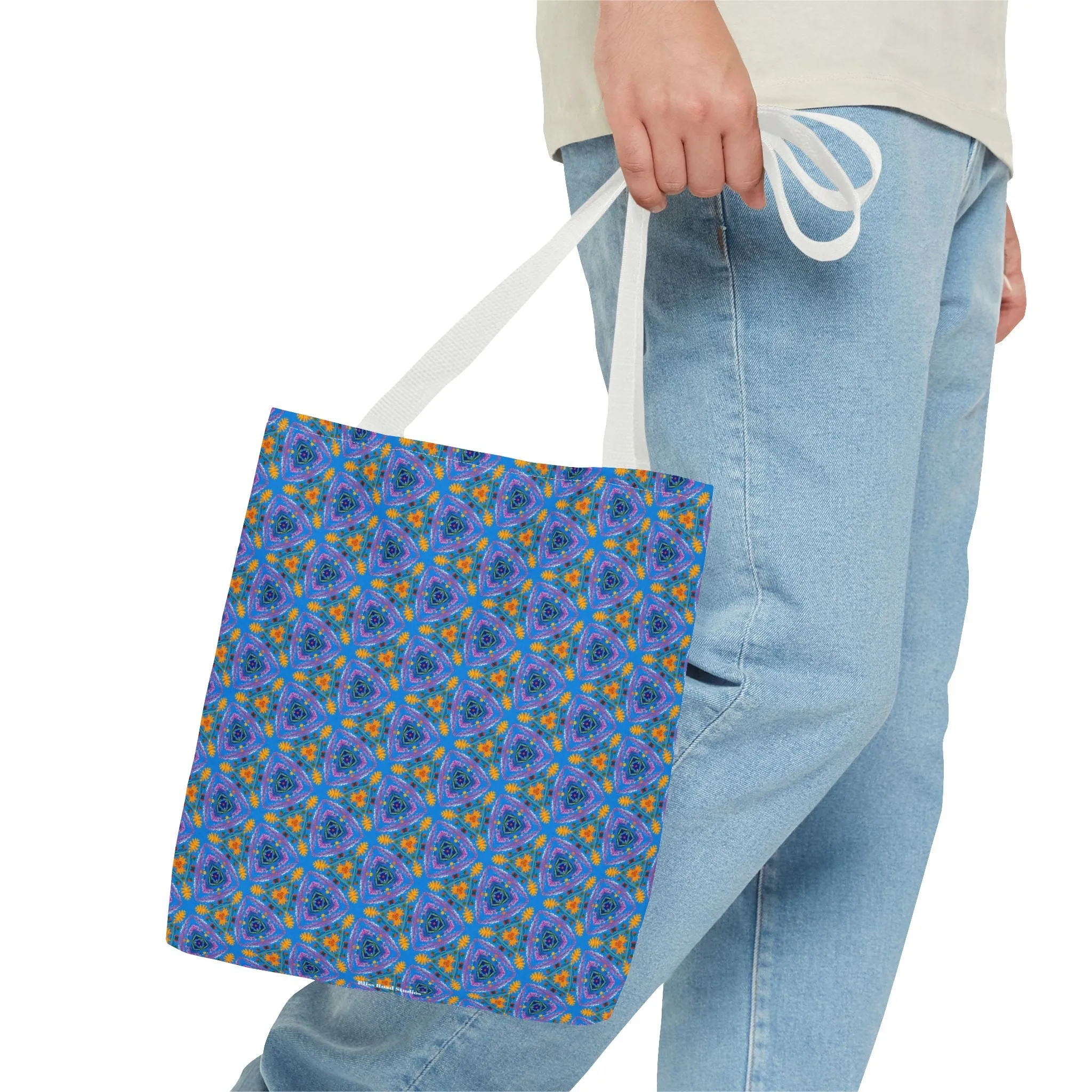 Petal Prism Adventure Tote Bag - Where Petals and Patterns Meet Adventure! Available in 3 sizes.