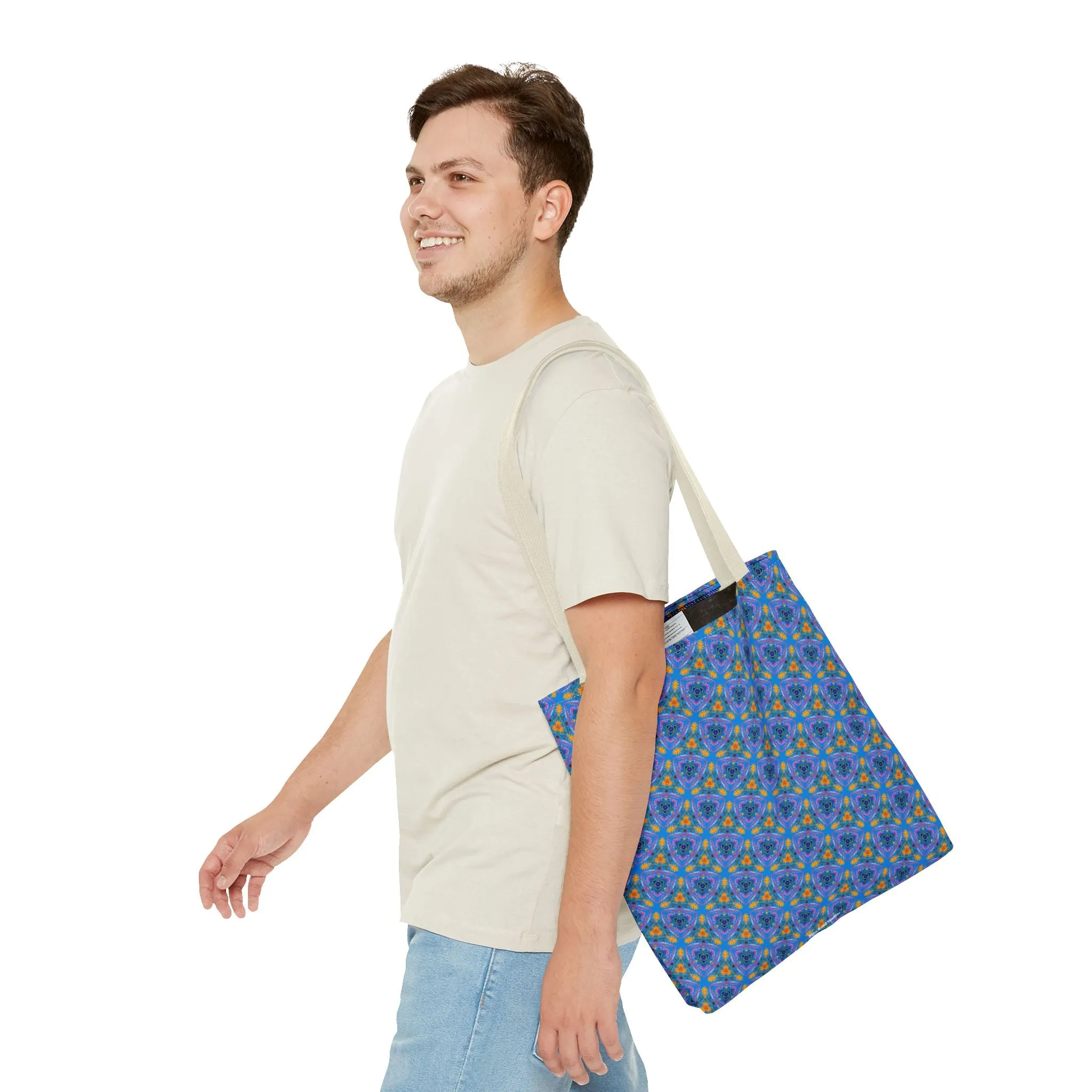 Petal Prism Adventure Tote Bag - Where Petals and Patterns Meet Adventure! Available in 3 sizes.