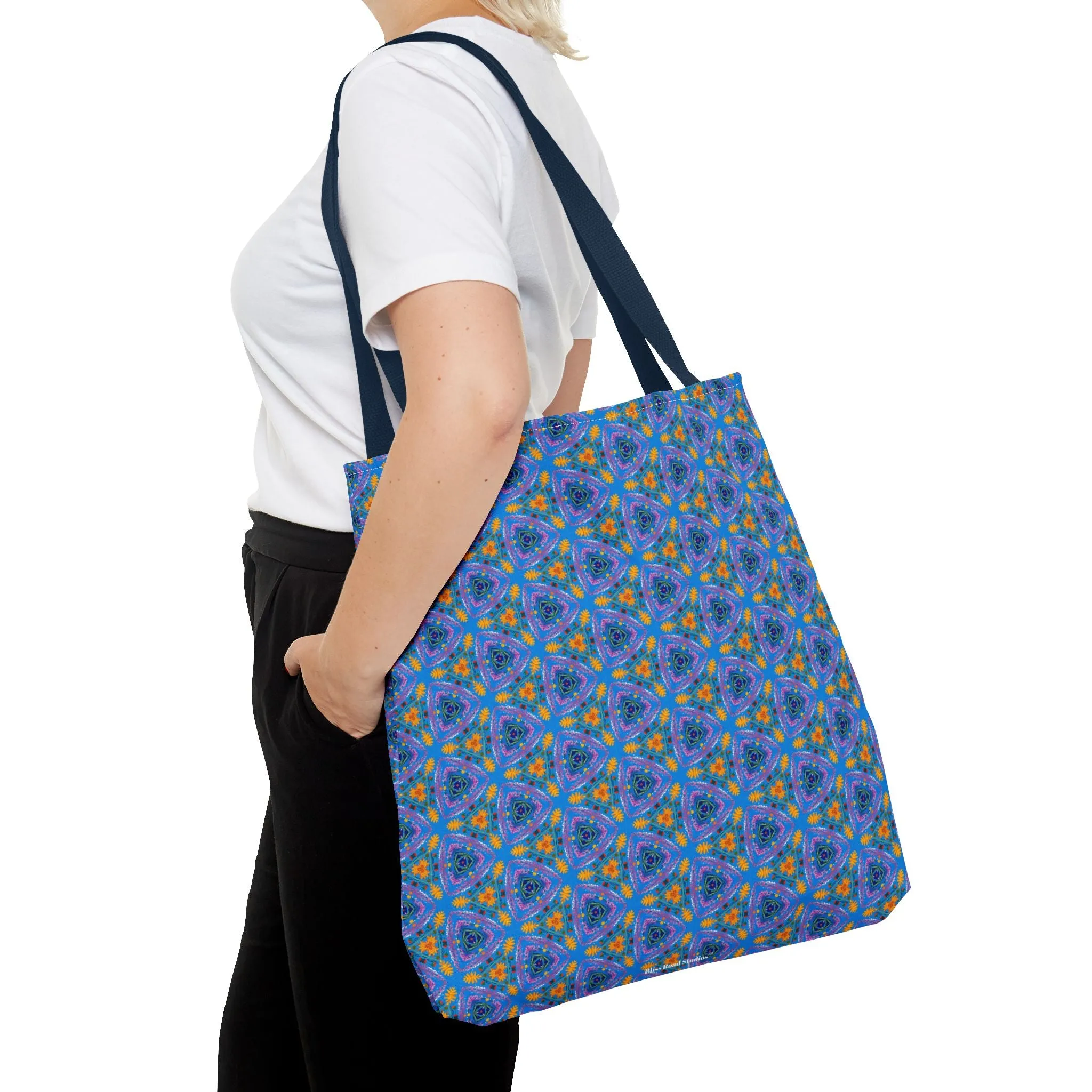 Petal Prism Adventure Tote Bag - Where Petals and Patterns Meet Adventure! Available in 3 sizes.
