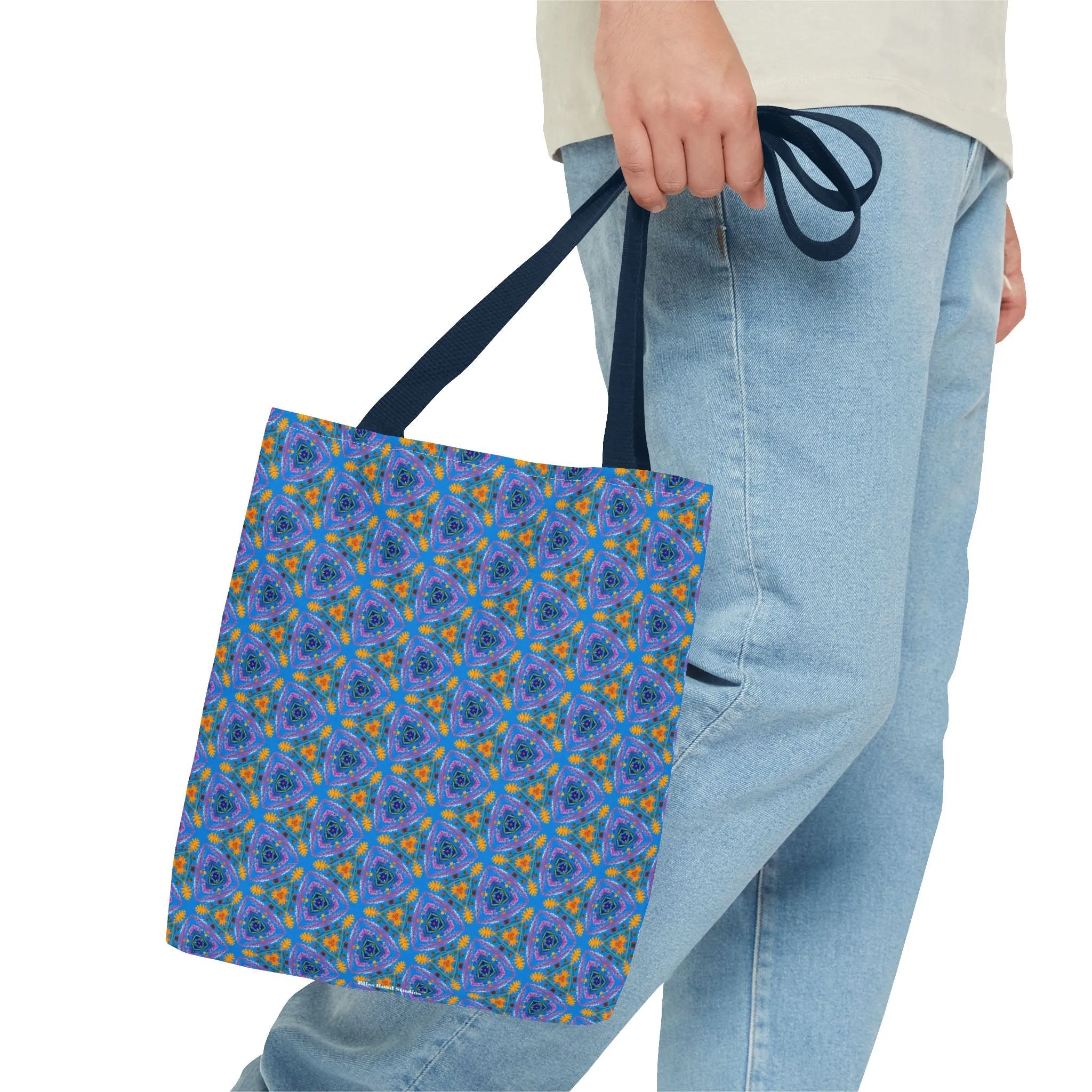 Petal Prism Adventure Tote Bag - Where Petals and Patterns Meet Adventure! Available in 3 sizes.
