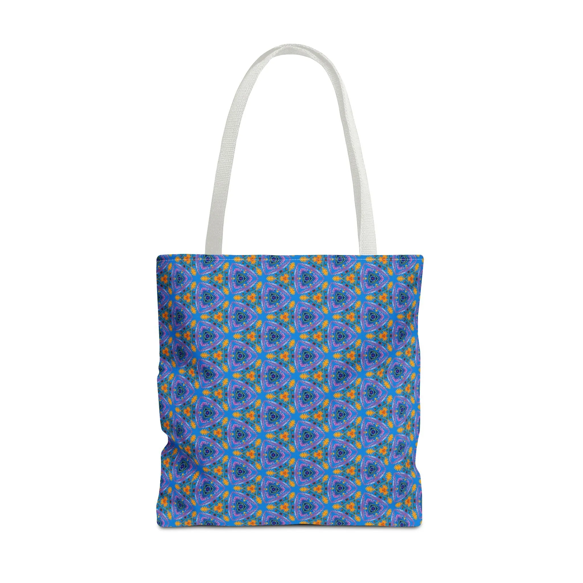 Petal Prism Adventure Tote Bag - Where Petals and Patterns Meet Adventure! Available in 3 sizes.