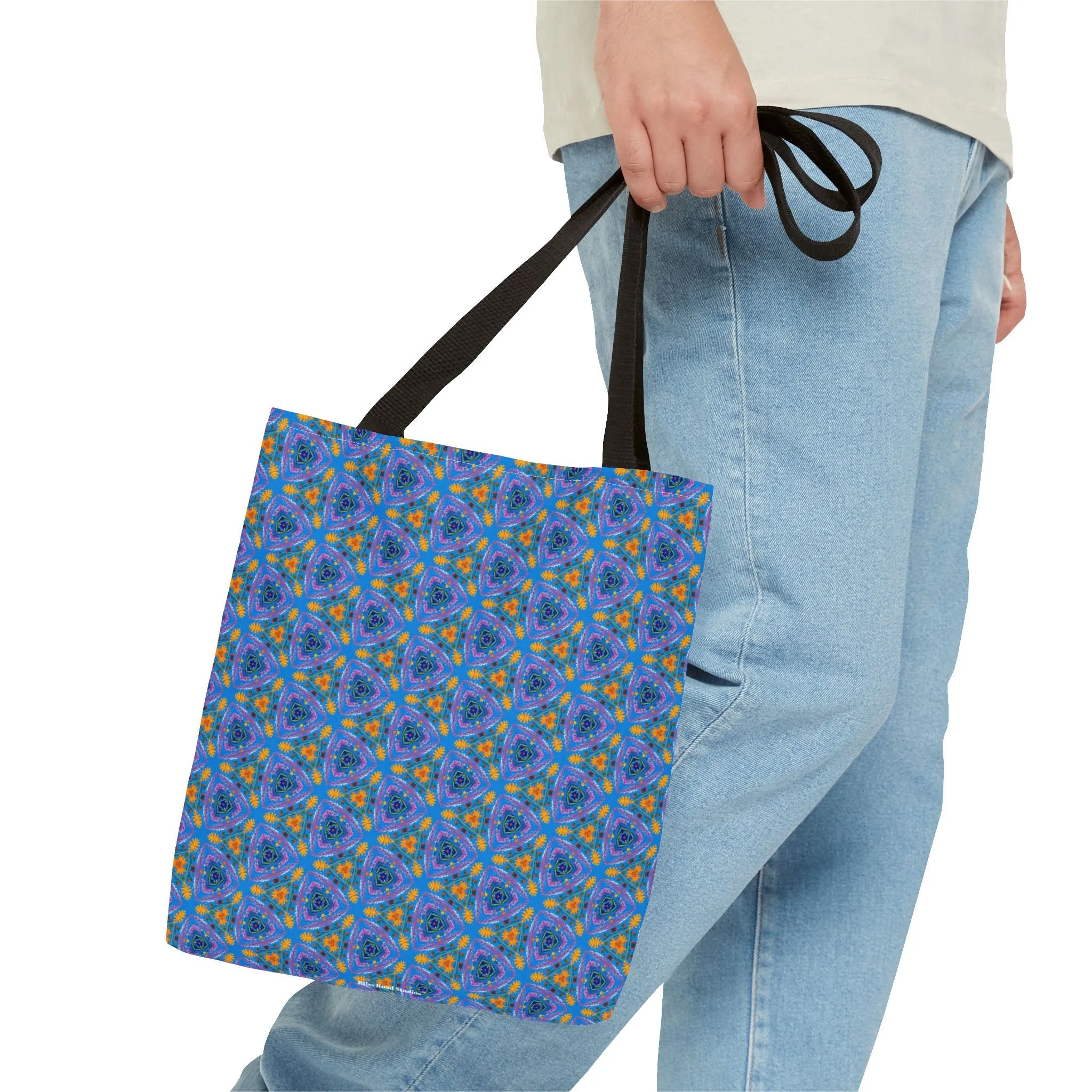 Petal Prism Adventure Tote Bag - Where Petals and Patterns Meet Adventure! Available in 3 sizes.