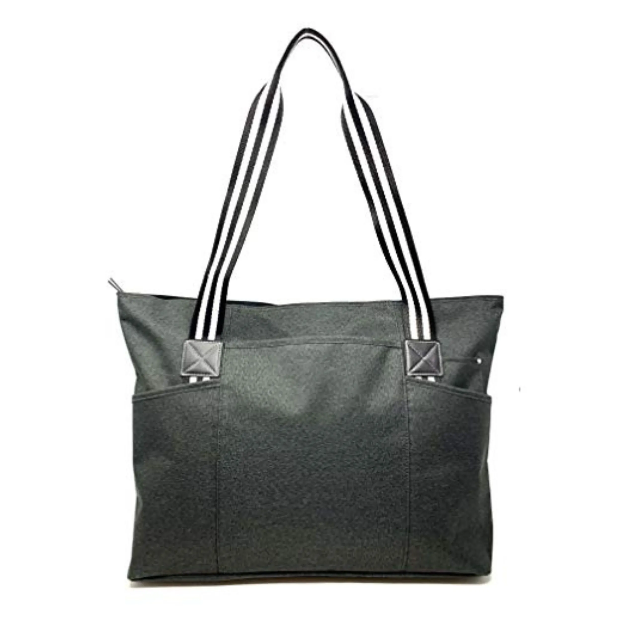 Plain Black Tessa Tote Bag