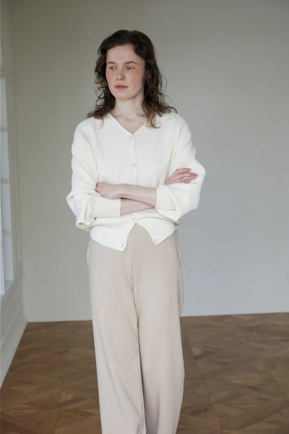 Pleat Banding Pants