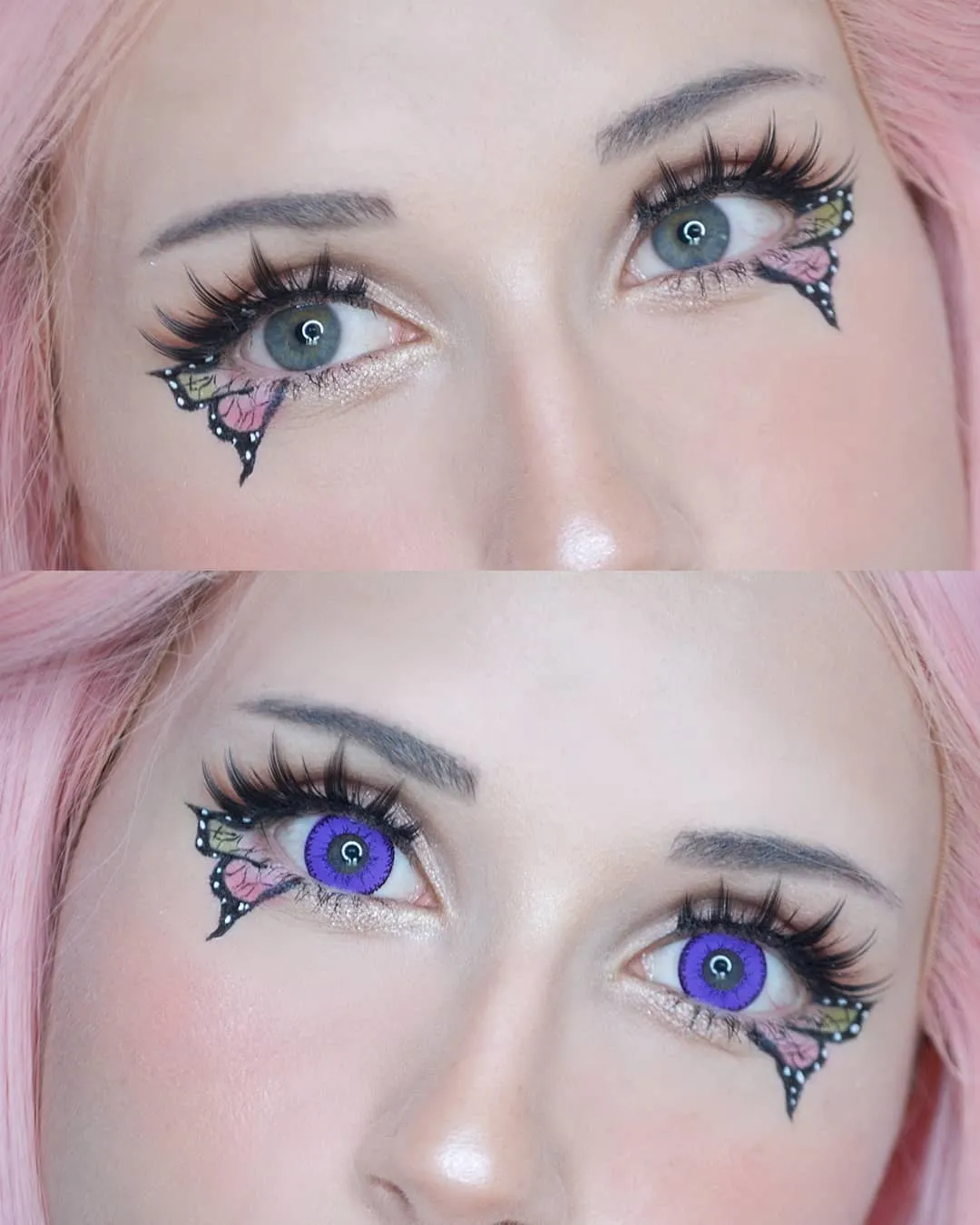 Pollyeye Demon Purple Colored Contact Lenses
