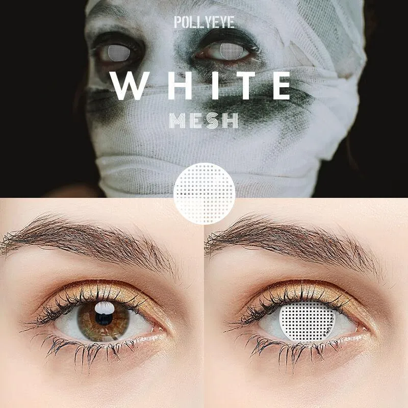 Pollyeye Mesh White Colored Contact Lenses