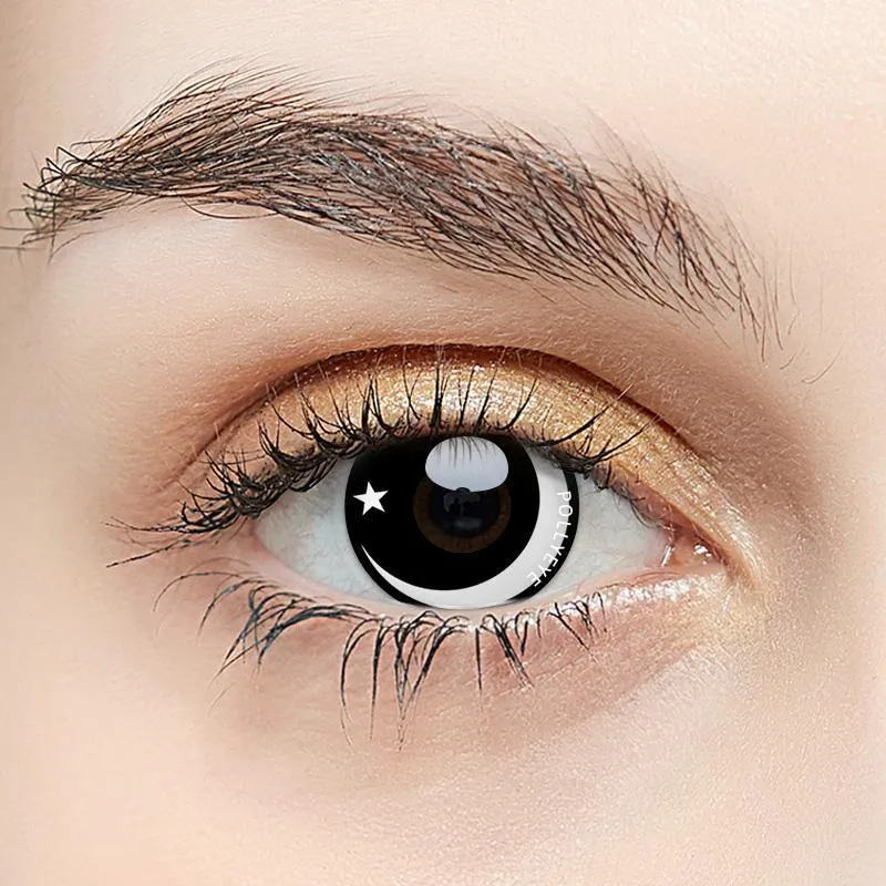 Pollyeye Modern Black Colored Contact Lenses
