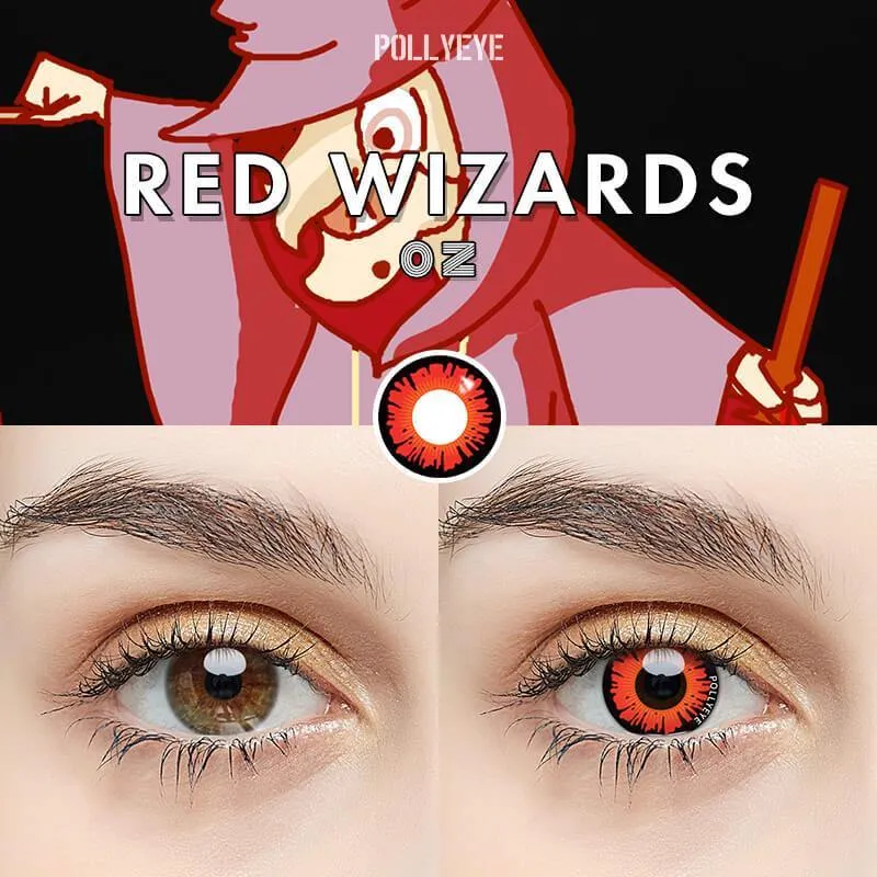 Pollyeye Oz Red Wizards Colored Contact Lenses