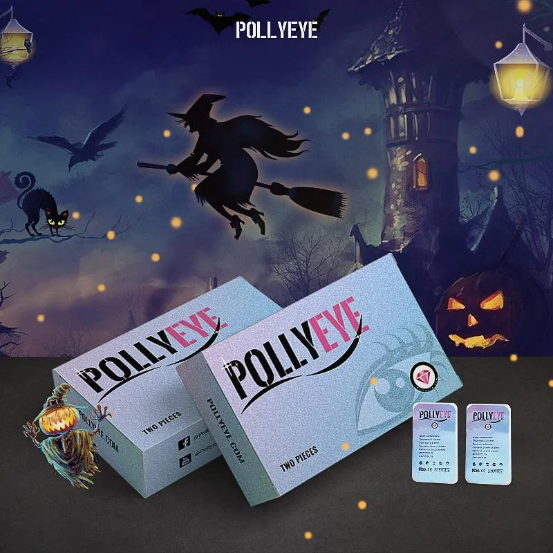 Pollyeye Pure Blue Colored Contact Lenses