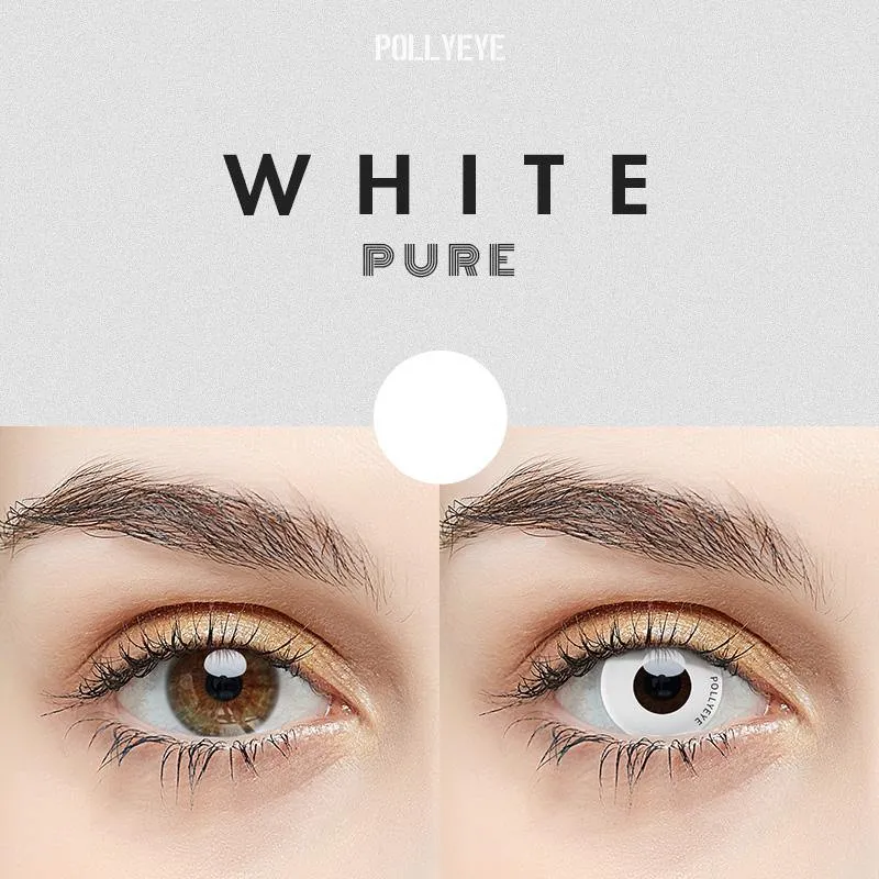 Pollyeye Pure White Colored Contact Lenses