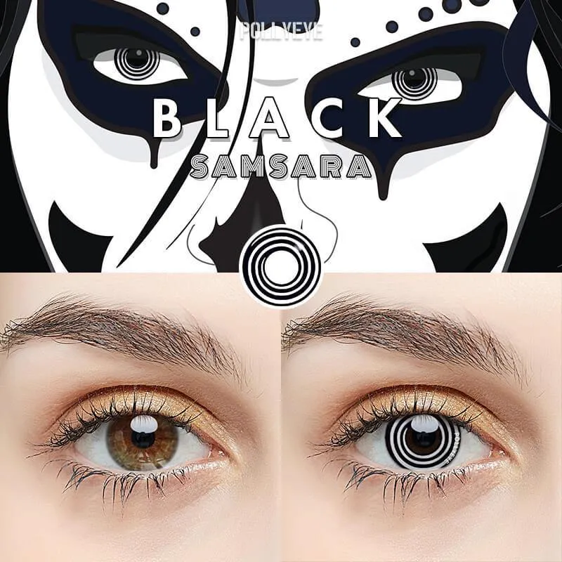 Pollyeye Samsara Black Colored Contact Lenses