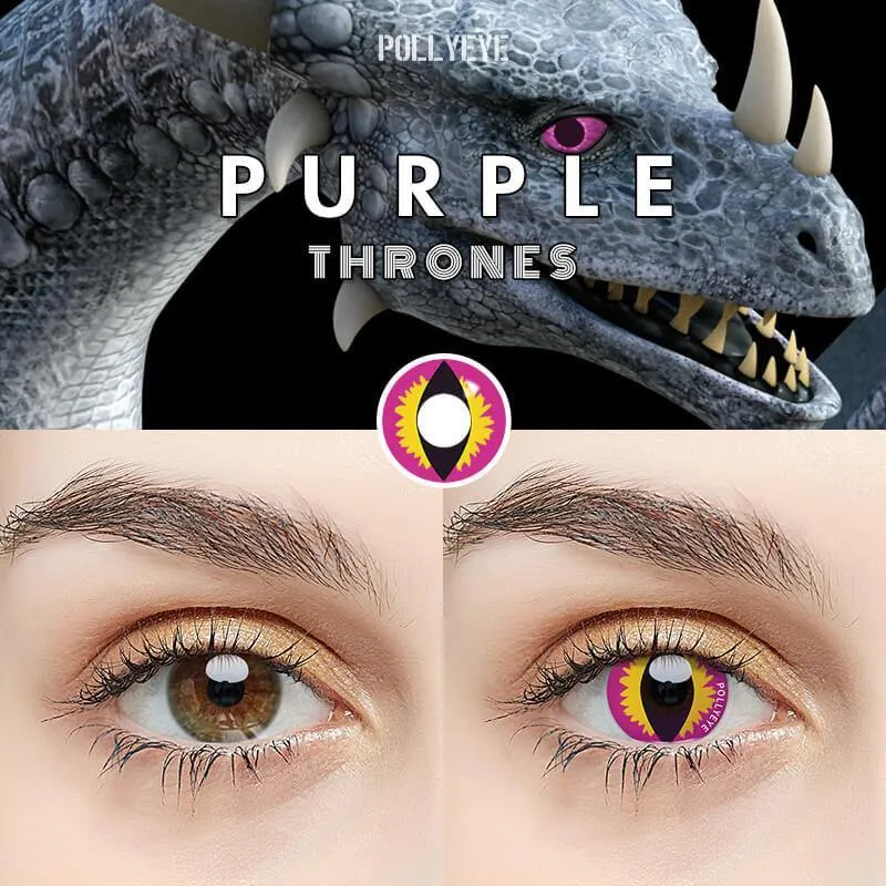 Pollyeye Thrones Purple Colored Contact Lenses