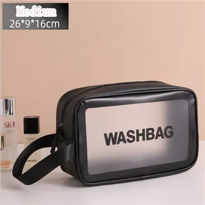 Portable Travel Transparent Waterproof Cosmetic Makeup Storage Case