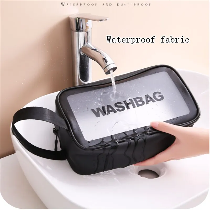 Portable Travel Transparent Waterproof Cosmetic Makeup Storage Case
