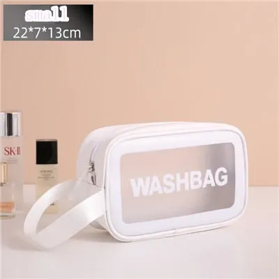 Portable Travel Transparent Waterproof Cosmetic Makeup Storage Case