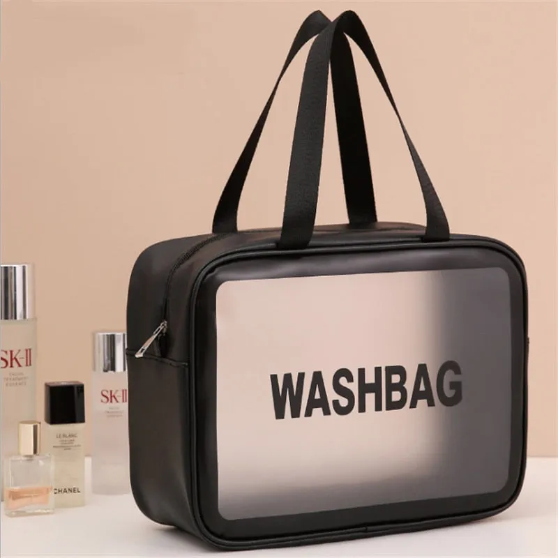 Portable Travel Transparent Waterproof Cosmetic Makeup Storage Case