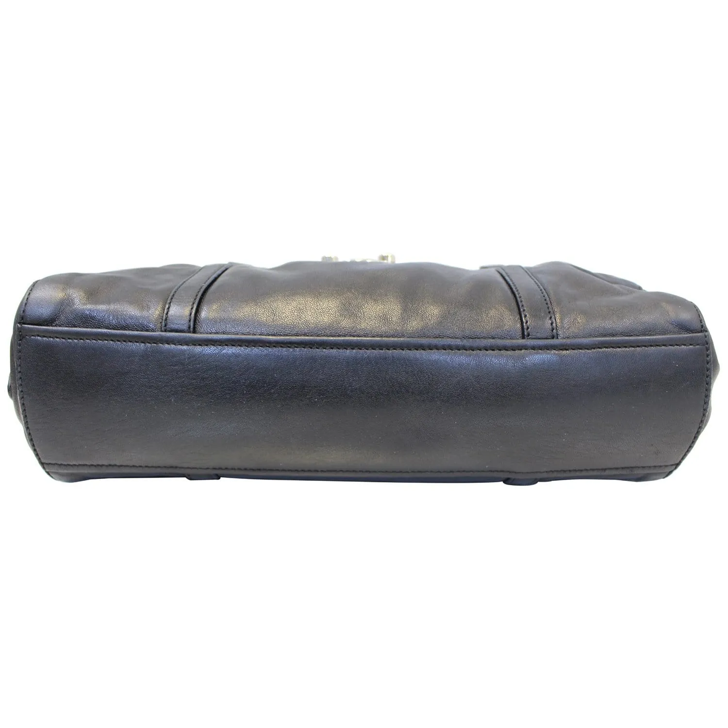 Prada Black Lambskin Leather Shoulder Bag