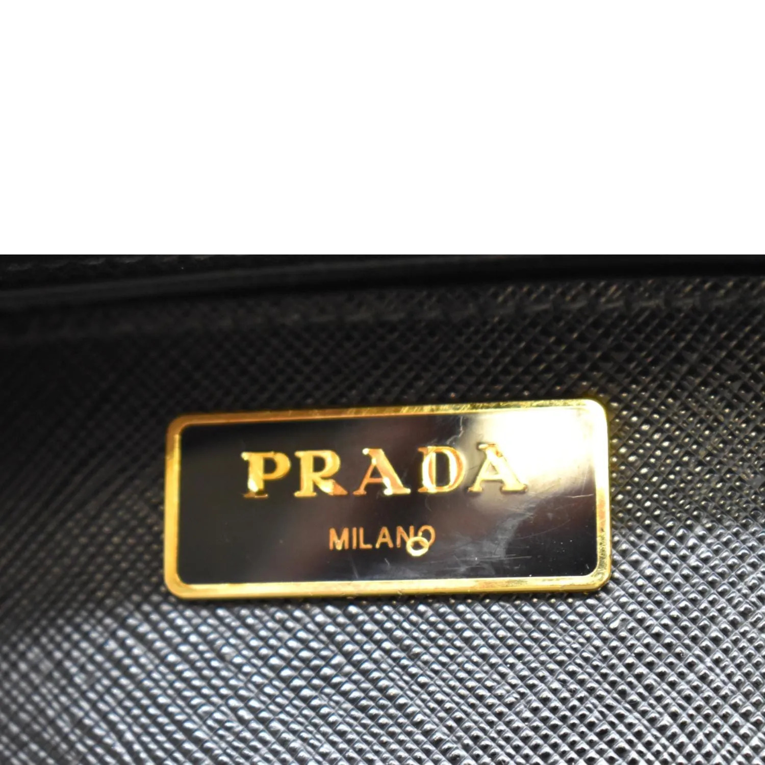 PRADA Galleria Large Saffiano Leather Tote Shoulder Bag Black