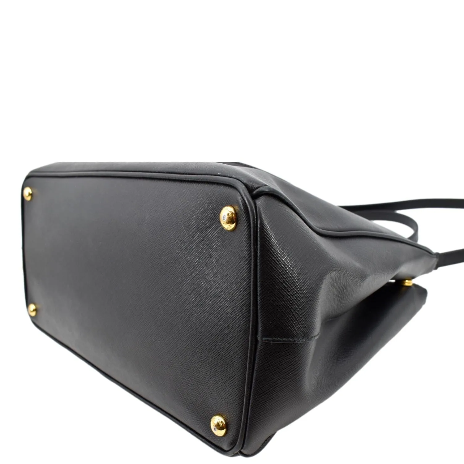 PRADA Galleria Large Saffiano Leather Tote Shoulder Bag Black