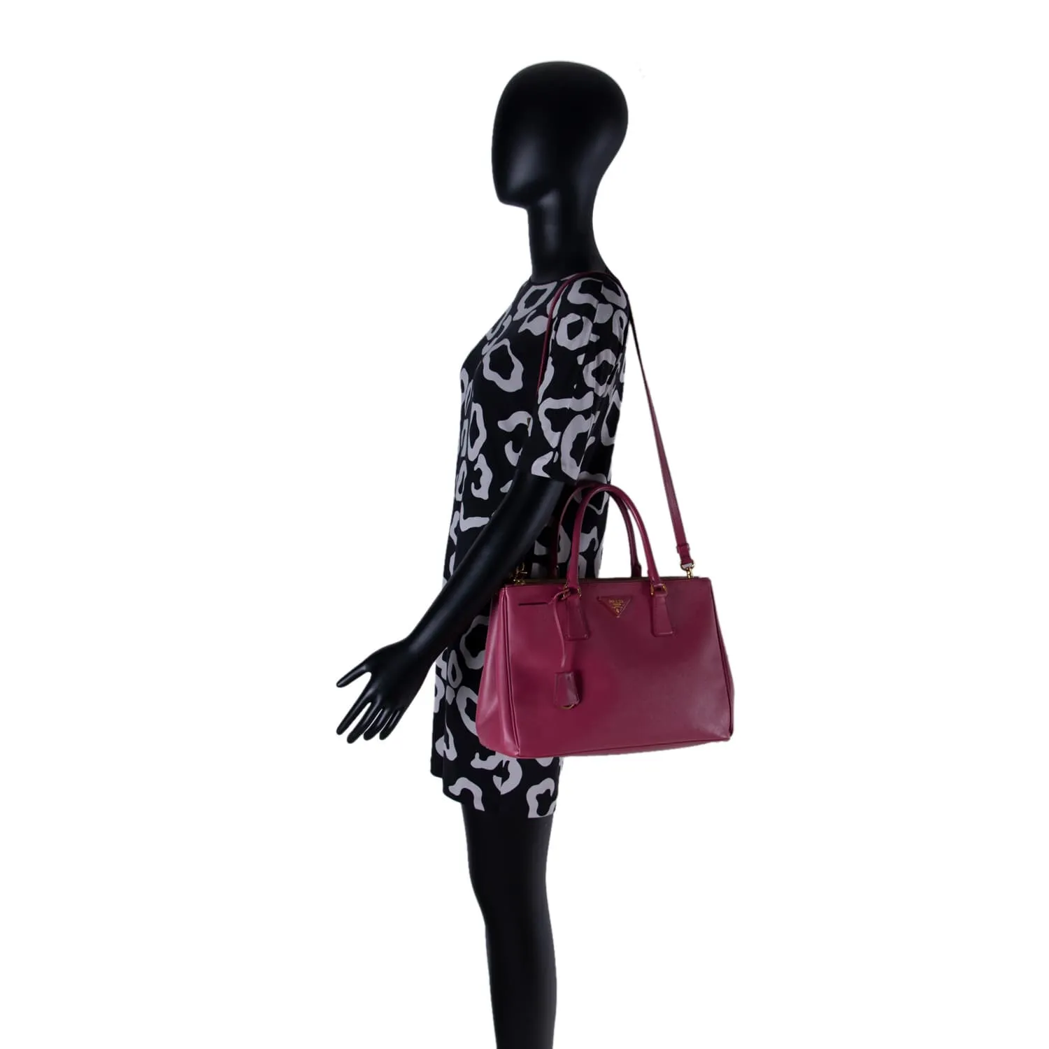 Prada Galleria Saffiano Double Zip Tote