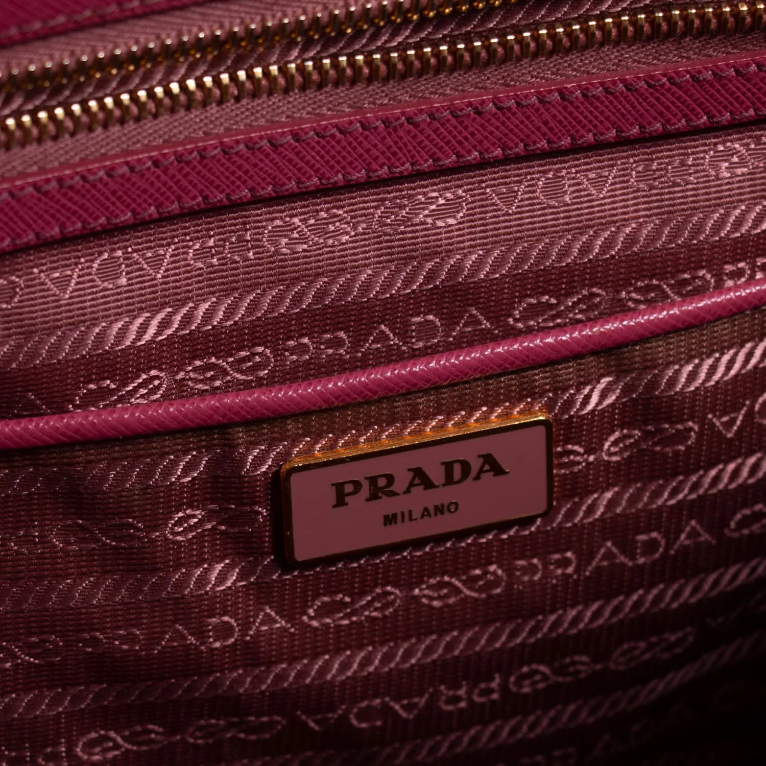 Prada Galleria Saffiano Double Zip Tote