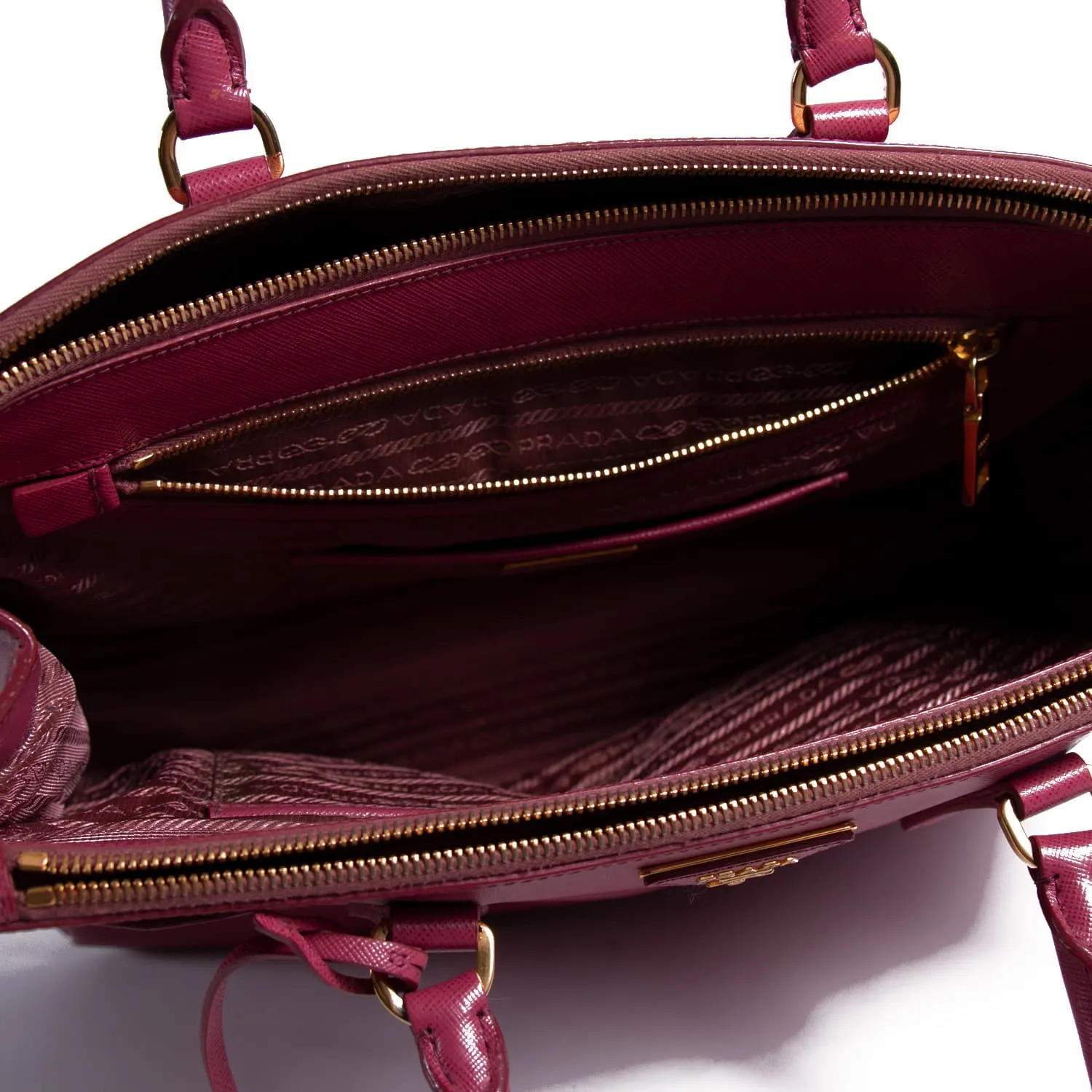 Prada Galleria Saffiano Double Zip Tote