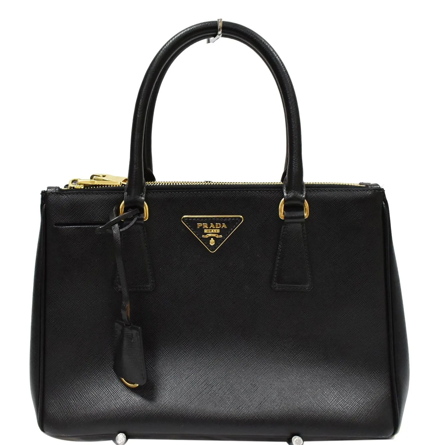 PRADA Galleria Small Saffiano Leather Tote Bag Black