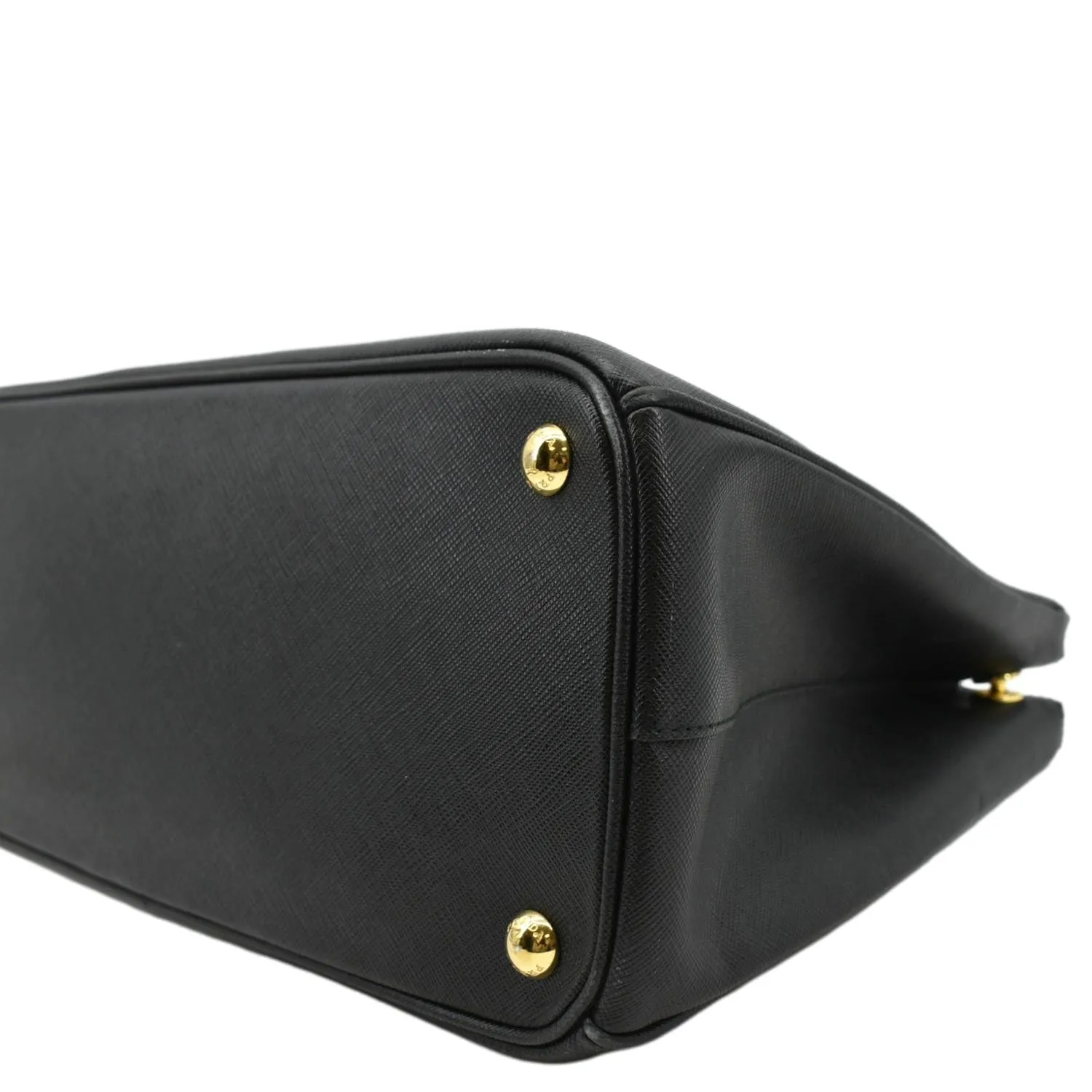 PRADA Saffiano Leather Shoulder Bag Black