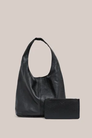 Pre Order: Scarlett Black Leather Hobo