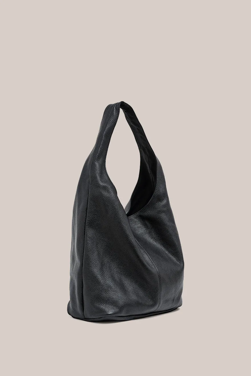 Pre Order: Scarlett Black Leather Hobo