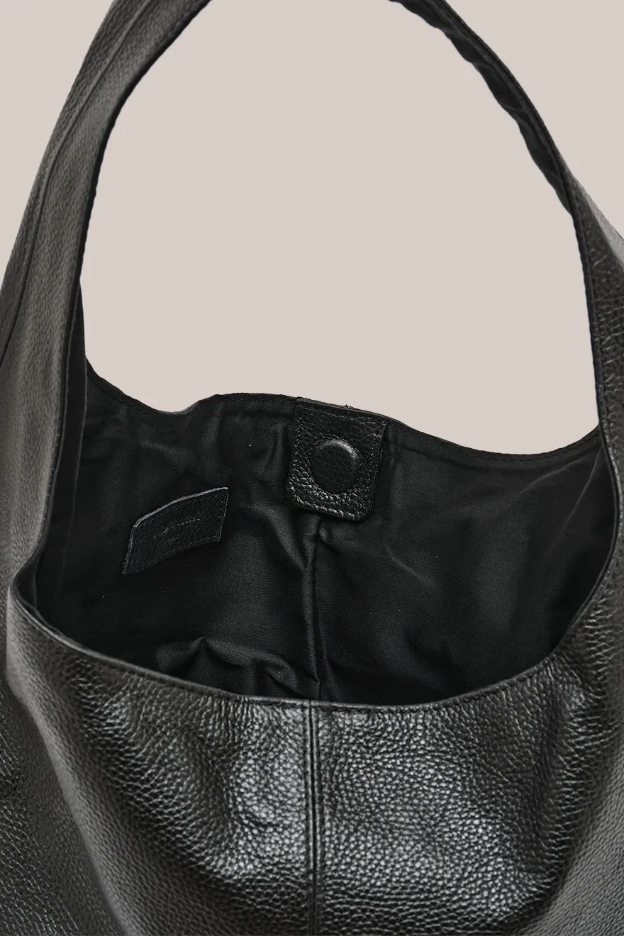 Pre Order: Scarlett Black Leather Hobo