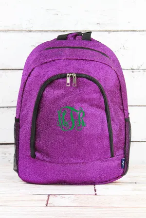 Purple Glitz & Glam Large Backpack